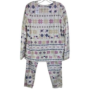 George Women's Pajama Set with Snowflake Design Size L